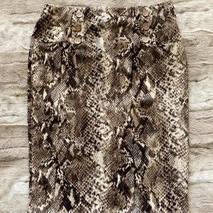 Lrg Snake Print Skirt